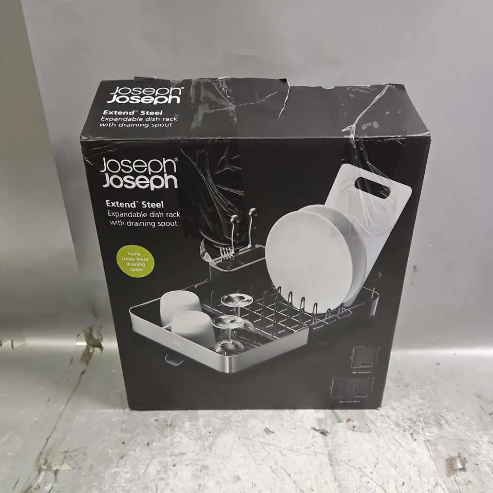 BOXED JOSEPH JOSEPH EXTEND STEEL DISH RACK