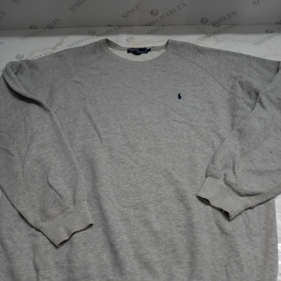 POLO RALPH LAUREN GREY SWEATSHIRT SIZE L 