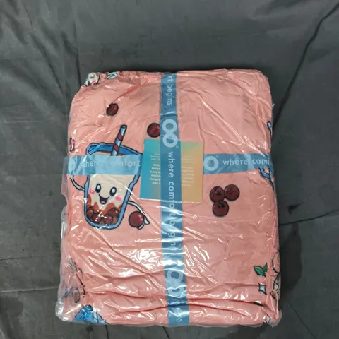 SEALED OODIE OVERSIZED HOODED BLANKET - BUBBLE TEA