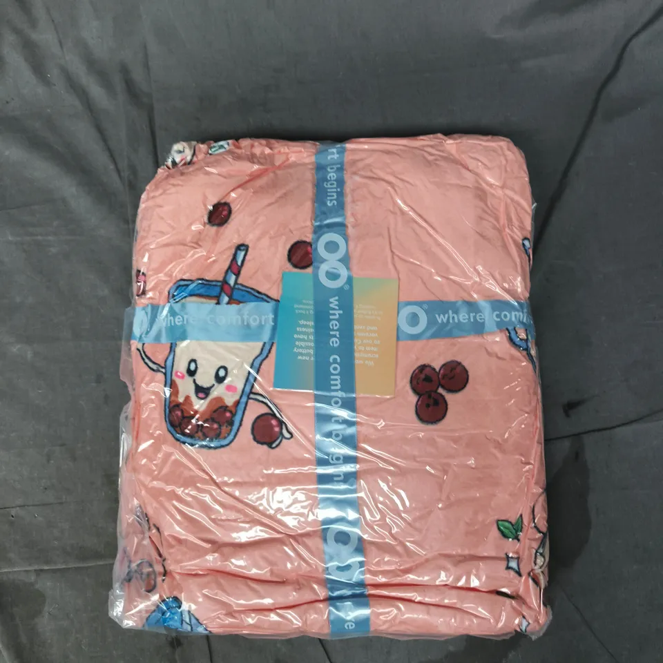 SEALED OODIE OVERSIZED HOODED BLANKET - BUBBLE TEA