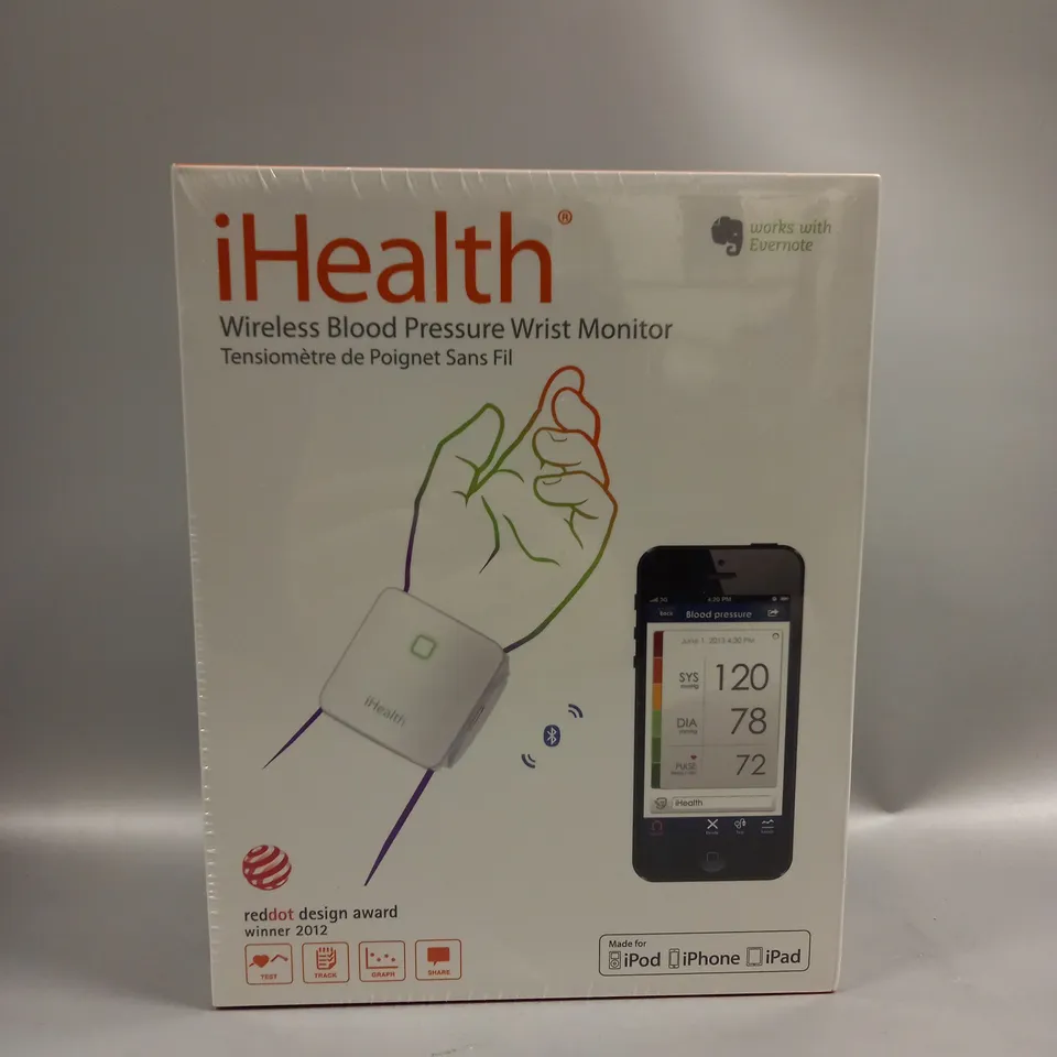 BOXED & SEALED IHEALTH BP7 WIRELESS BLOOD PRESSURE MONITOR