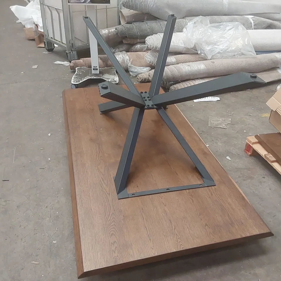 DESIGNER VENEER WOODEN DINING TABLE