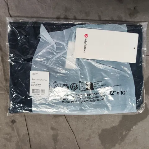 BAGGED LULULEMON JERSEY TRAINING TANK TOP IN NAVY SIZE 10