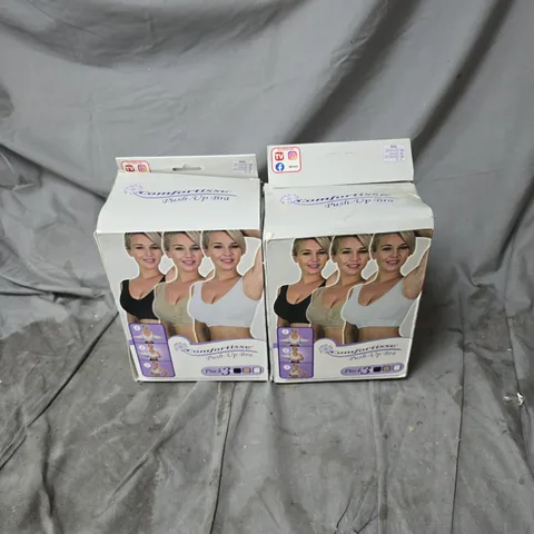 2 X COMFORTISSE PUSH UP BRA 3 PACKS XXL BOXED