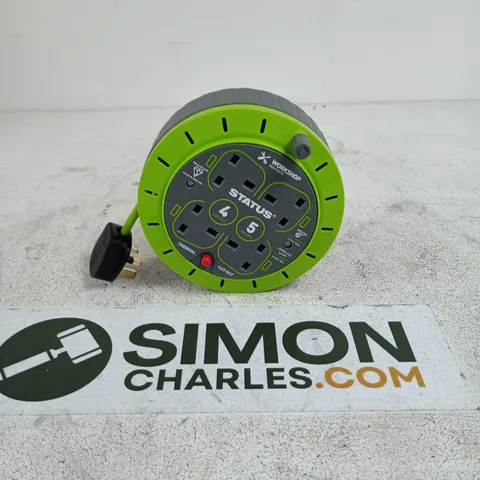 STATUS WORKSHOP 4-GANG POWER EXTENSION SOCKET – GREEN