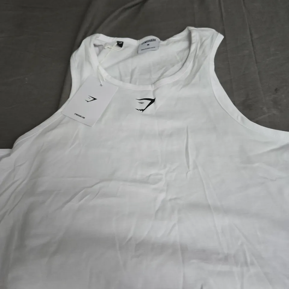 GYMSHARK LIFTING ESSENTIAL COTTON CROP TANK - SIZE M