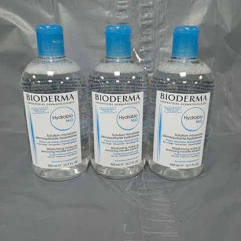 BIODERMA X3 HYDRABIO H20 MOISTURISING MAKEUP REMOVING MICELLE SOLUTION 500ML - COLLECTION ONLY