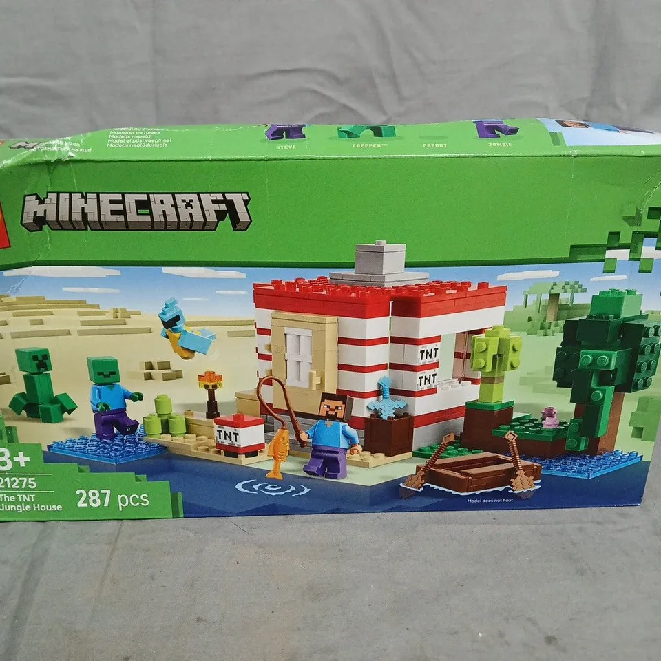 LEGO MINECRAFT THE TNT JUNGLE HOUSE 21275 – BOXED SET