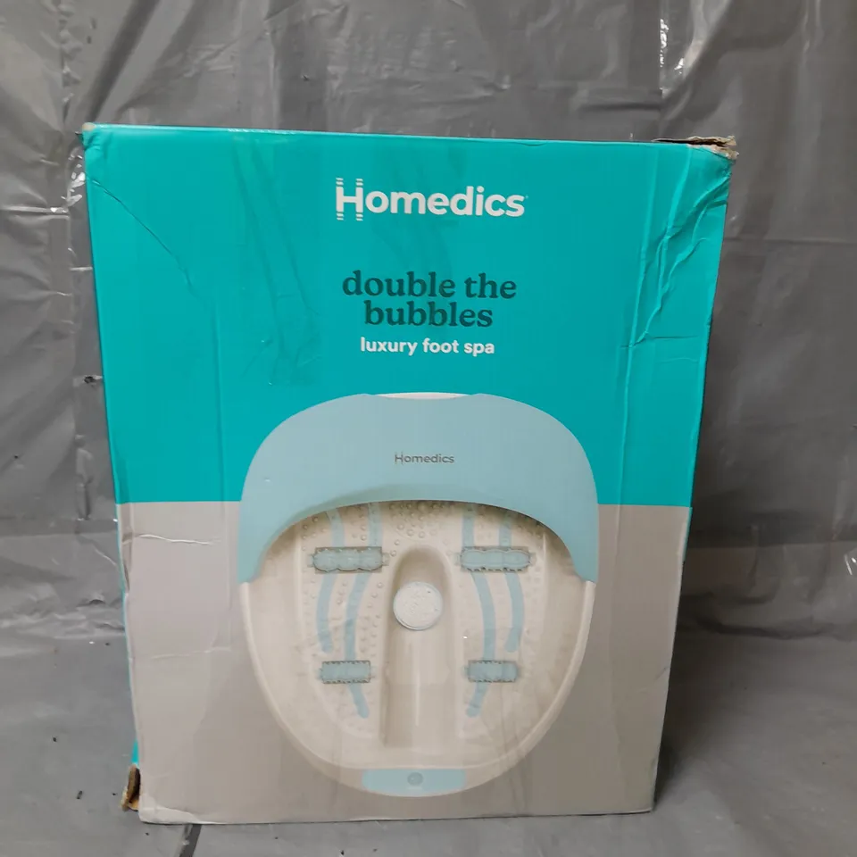 BOXED HOMEDICS LUXURY FOOT SPA RRP £54.99