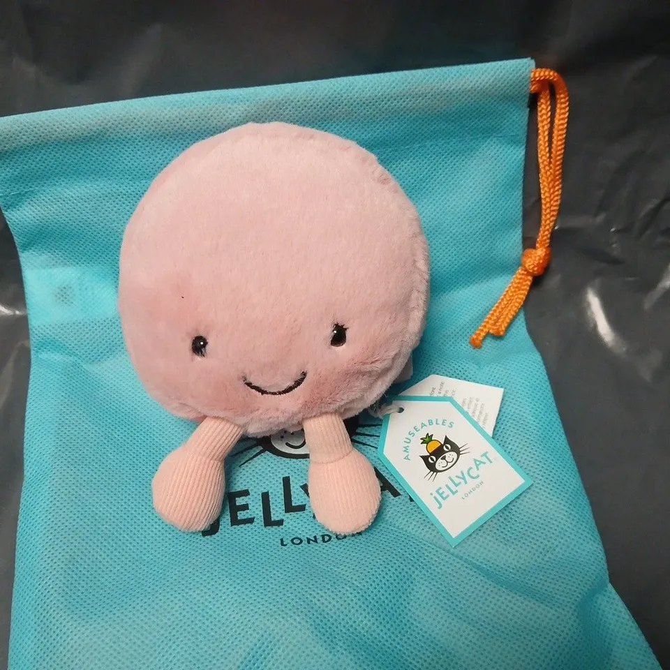 JELLYCAT AMUSEABLES MIA MACARON PLUSH IN PINK 