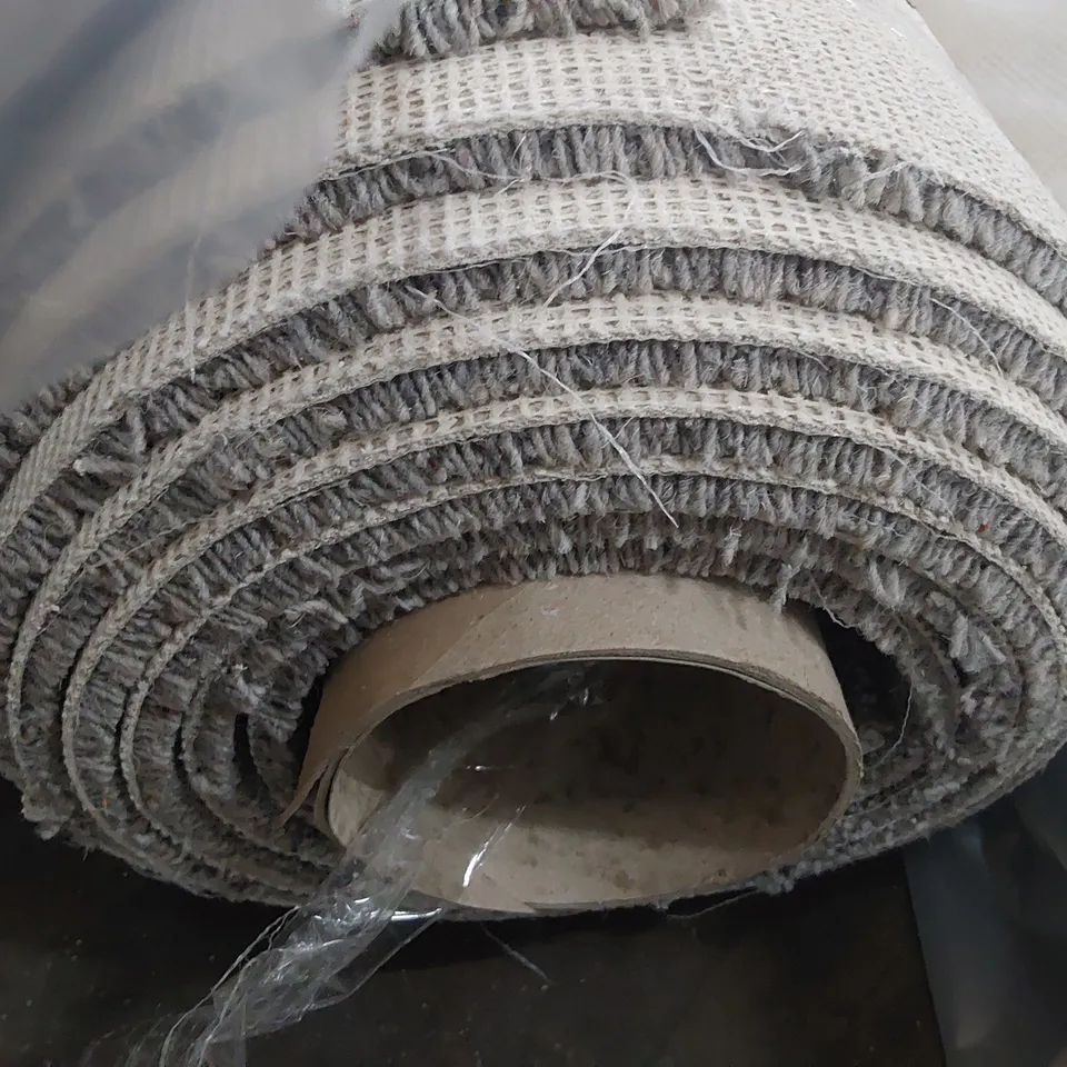 ROLL OF QUALITY BURFORD TWIST ELITE MILLSTONE CARPET APPROXIMATELY 5M × 4M