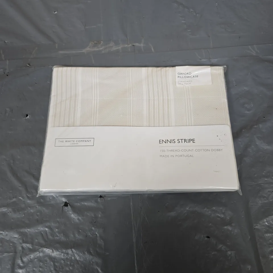 THE WHITE COMPANY ENNIS STRIPE OXFORD PILLOWCASE – STANDARD 50 X 75 CM