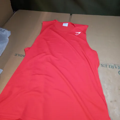 LARGE ORANGE GYMSHARK TANK TOP 
