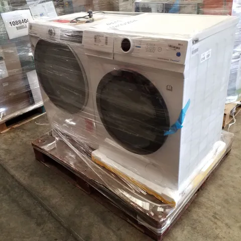 HOOVER H-WASH 500 FREESTANDING WASHING MACHINE AND MIDEA MF10ED80B FREESTANDING WASHER DRYER - UNPROCESSED RAW RETURNS