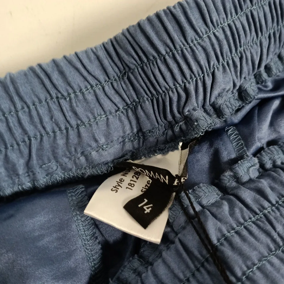 ROMAN PETITE WOMEN'S DRAWSTRING TROUSERS – UK 14, BLUE
