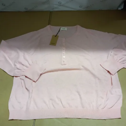 HUSH KINSLEY HENLEY JUMPER SIZE L