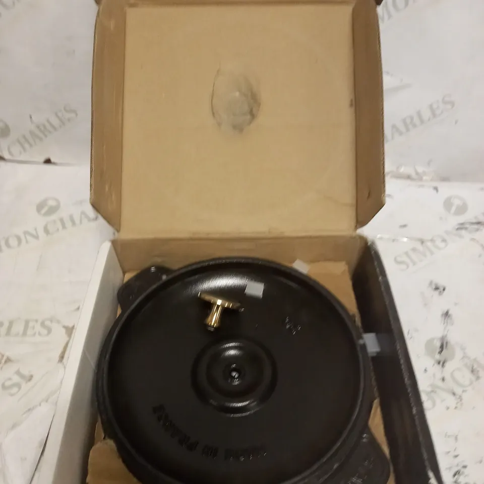 STAUB 40509-579-0 OVEN DISH ROUND 20CM BLACK