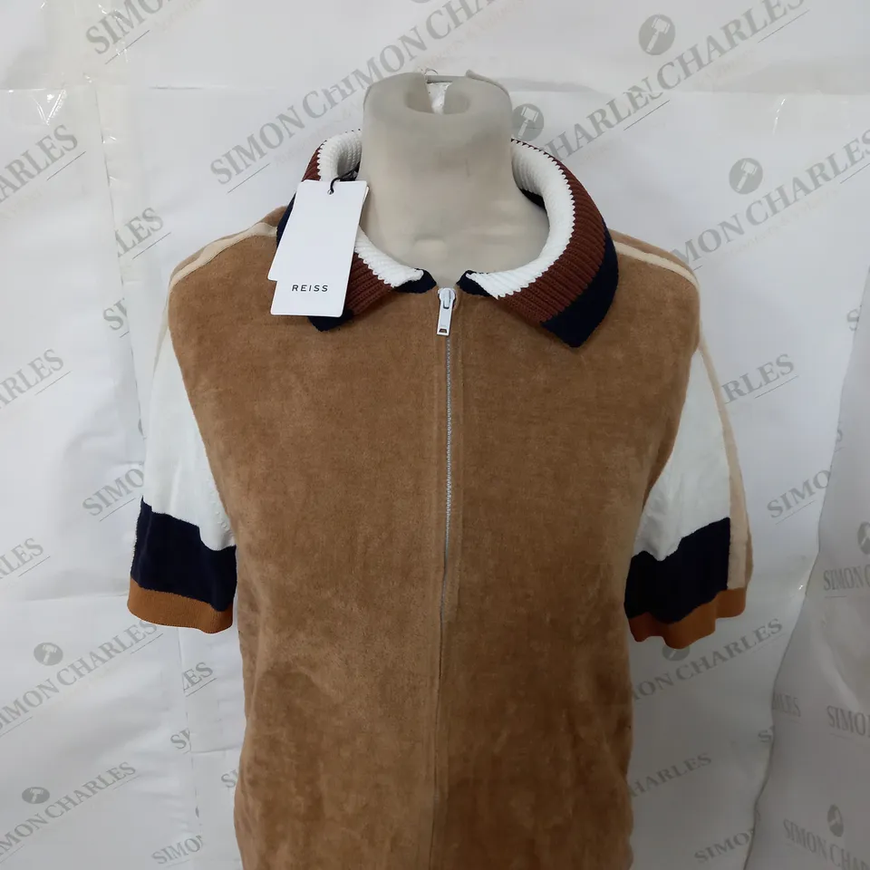 REISS ZIP THROUGH SHIRT SIZE S