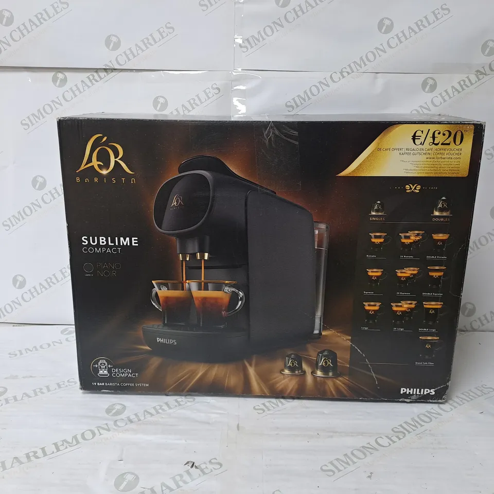 BOXED PHILIPS LOR BARISTA COFFEE MACHINE  RRP £104