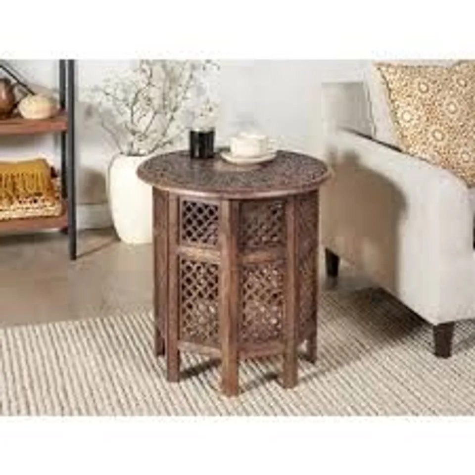BJARTE SOLID WOOD FRAME END TABLE