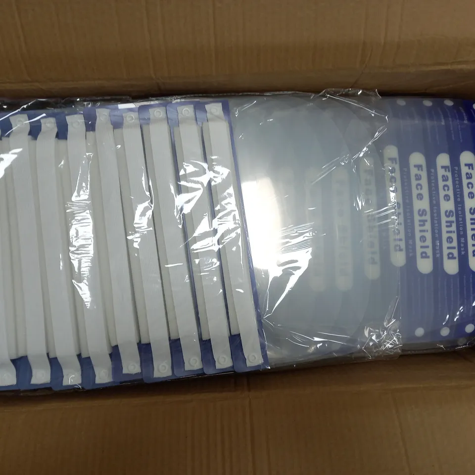 APPROXIMATELY 250 FACE SHIELD PROTECTIVE ISOLATION MASK 
