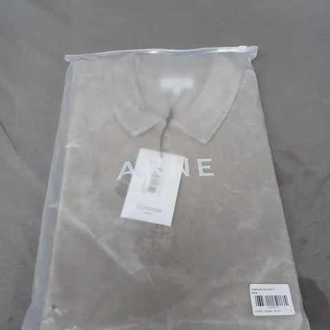 SEALED ARNE TOWELLING ZIP POLO SHIRT SIZE L