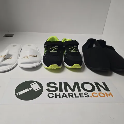 BOX OF APPROXIMATELY 15 ASSORTED SHOES IN VARIOUS COLOURS, SIZES AND STYLES