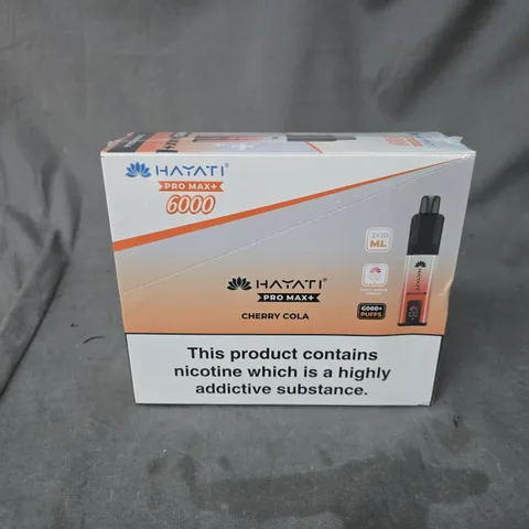 SEALED HAYATI PRO MAX+ 6000 CHERRY COLA MULTIPACK