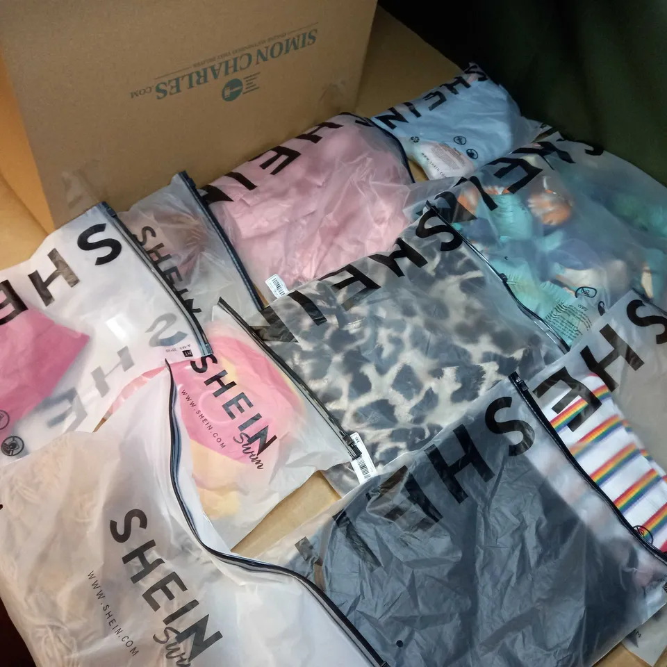 LOT OF APPROX 15 ASSORTED BAGGED SHEIN PRODUCTS