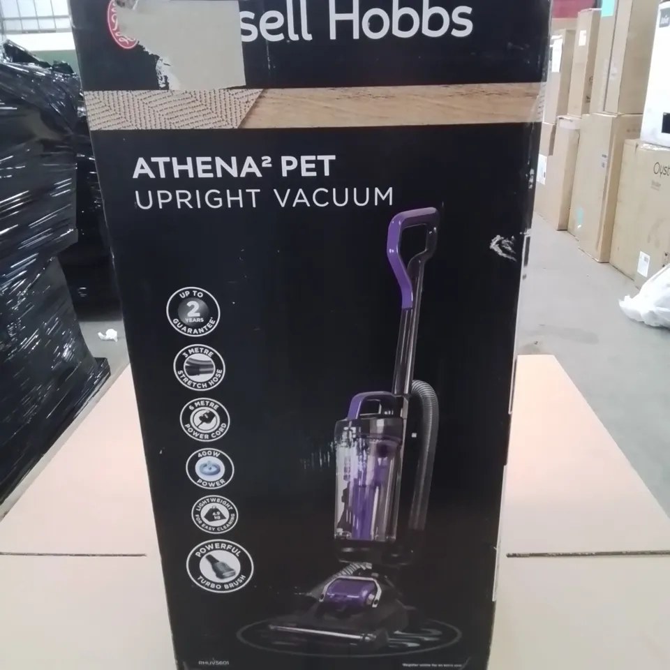 BOXED RUSSELL HOBBS ATHENA2 PETS UPRIGHT VACUUM	 RRP £99