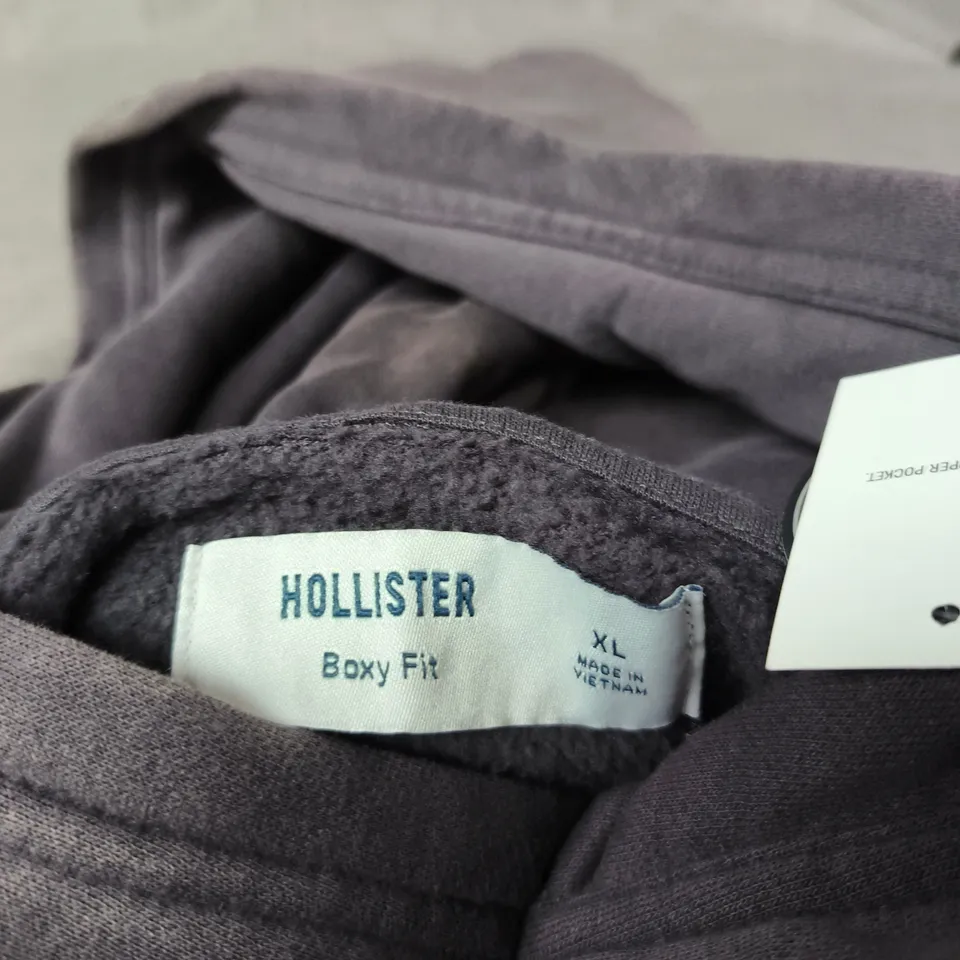 HOLLISTER HOODIE – BOXY FIT, FOREST HILLS ATHLETICS DESIGN, XL