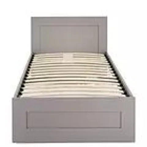 BOXED TARYN SINGLE BED IN GREY - 1OF1