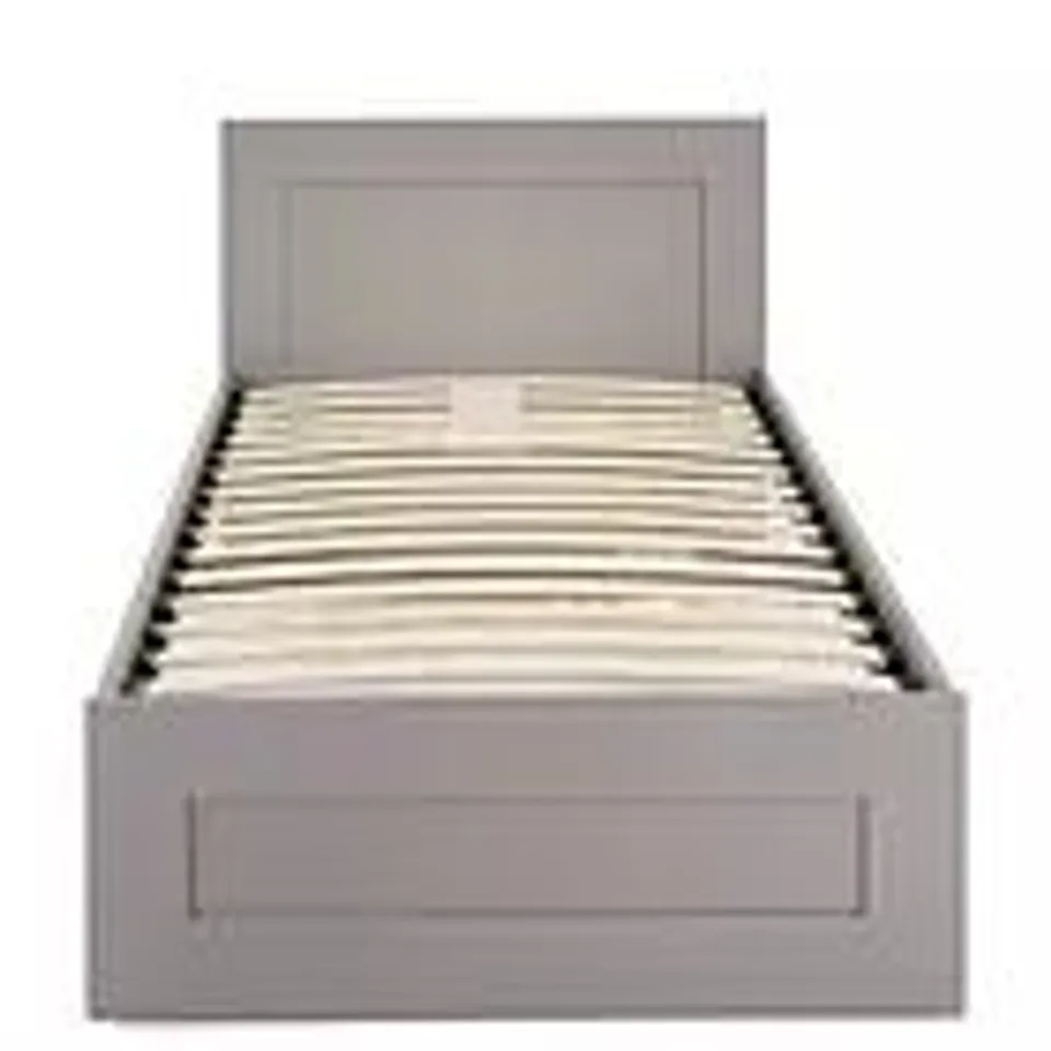 BOXED TARYN SINGLE BED IN GREY - 1OF1