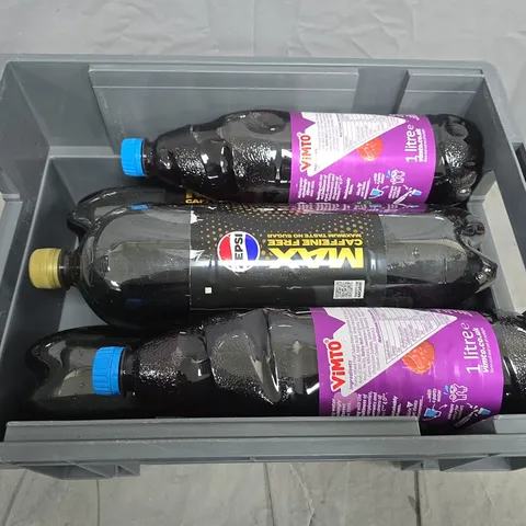 APPROX 5 BOTTLES OF ASSORTED DRINK TO INCLUDE PEPSI AND CIMTO