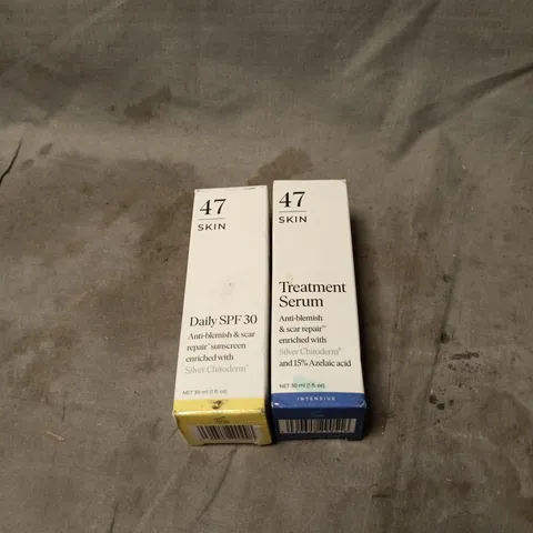 2 X 47 SKIN PRODUCTS: SPF 30 + TREATMENT SERUM