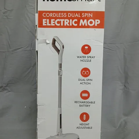 HOMESMART CORDLESS DUAL SPIN ELECTRIC MOP – BOXED