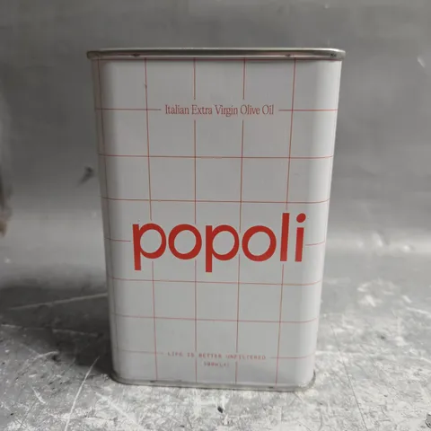 BOX OF APPROXIMATELY 10 POPOLI ITALIAN EXTRA VIRGIN OLIVE OIL