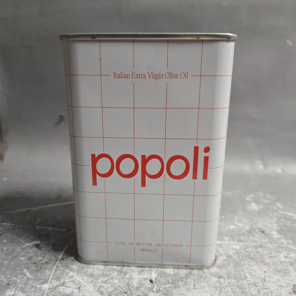 BOX OF APPROXIMATELY 10 POPOLI ITALIAN EXTRA VIRGIN OLIVE OIL