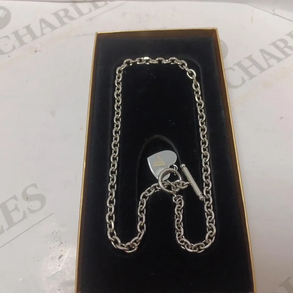 ABBOTT LYON TOGGLE HEART NECKLACE - SILVER