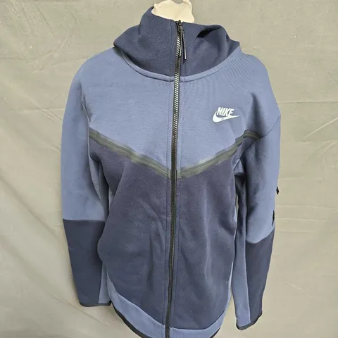 NIKE HOODED ZIP UP JACKET IN MIDNIGHT BLUE SIZE S