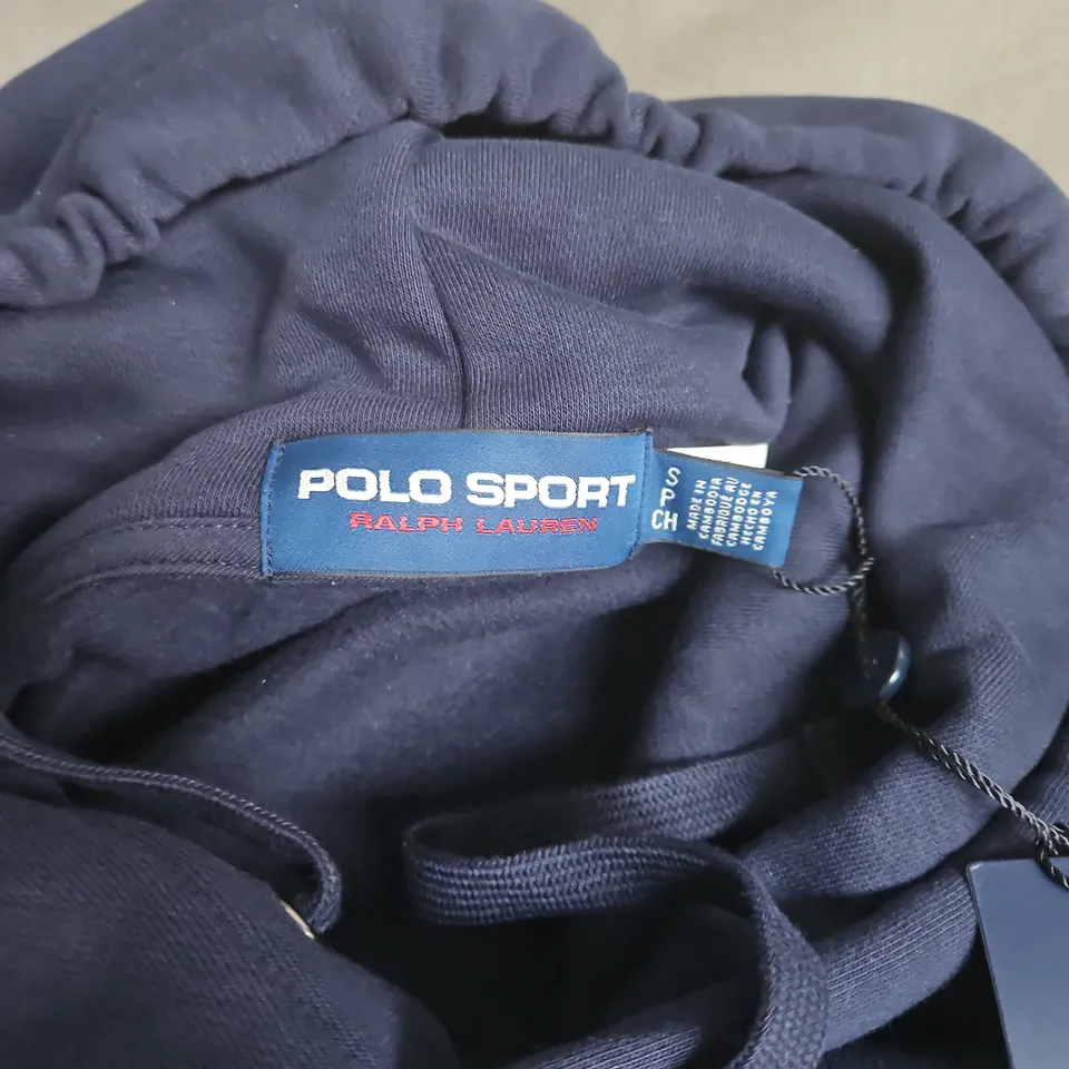 POLO SPORT RALPH LAUREN HOODIE – NAVY, FRONT LOGO - SMALL