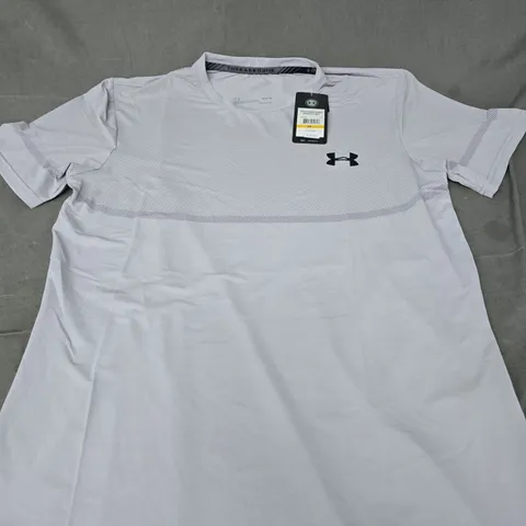 UNDER ARMOUR WHITE PERFORMANCE T-SHIRT β MEN'S, SIZE M
