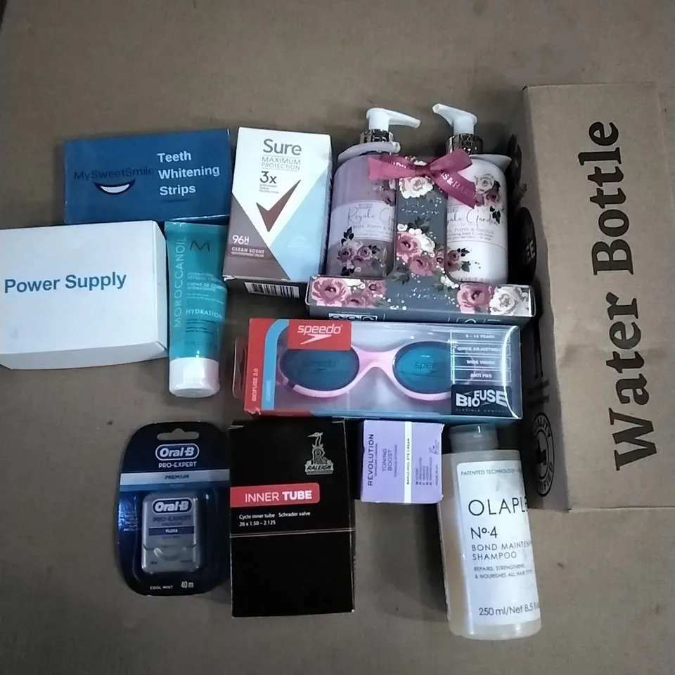 BOXED TO CONTAIN ASSORTED HEALTH AND BEAUTY PRODUCTS INCLUDING SUPPLEMENTS, HAIR PRODUCT, SKIN CARE ETC 