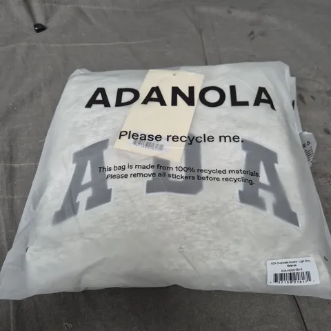 ADANOLA OVERSIZED HOODIE – LIGHT GREY MELANGE, UK SIZE S