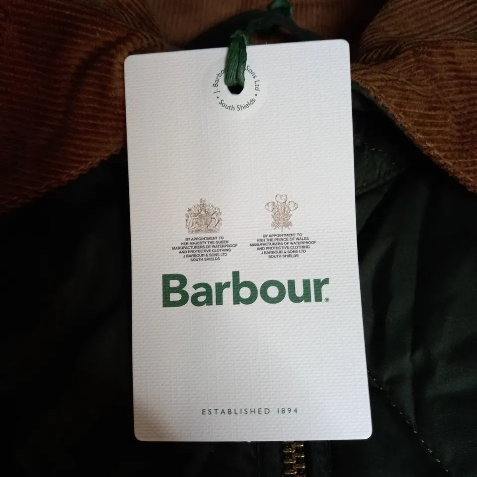 BARBOUR WOODHALL QUILTED COAT SIZE 16