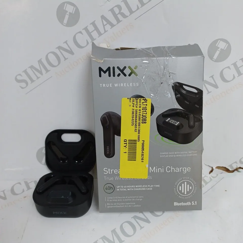 BOXED MIXX STREAMBUDS MINI TRUE WIRELESS EARBUDS