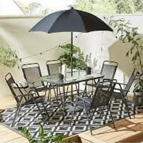 BOXED SANTA CRUZ 8 PIECE DINING SET