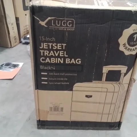 BOXED LUGG - 15INCH JETSET TRAVEL CABIN BAG BLACK