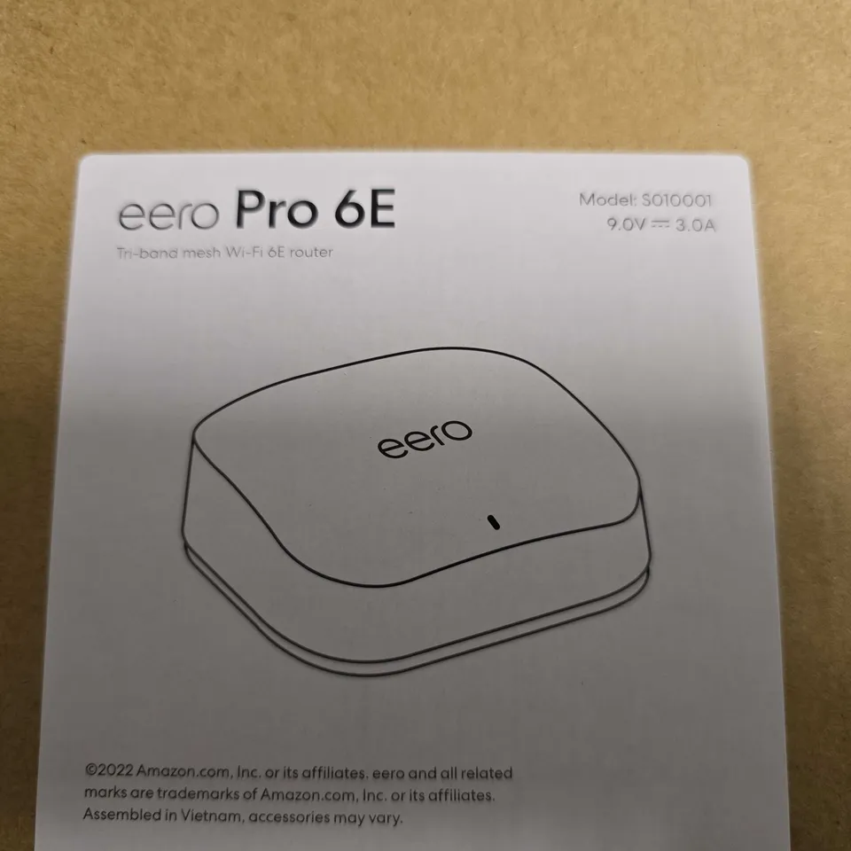 EERO PRO 6E TRI-BAND MESH WI-FI 6E ROUTER
