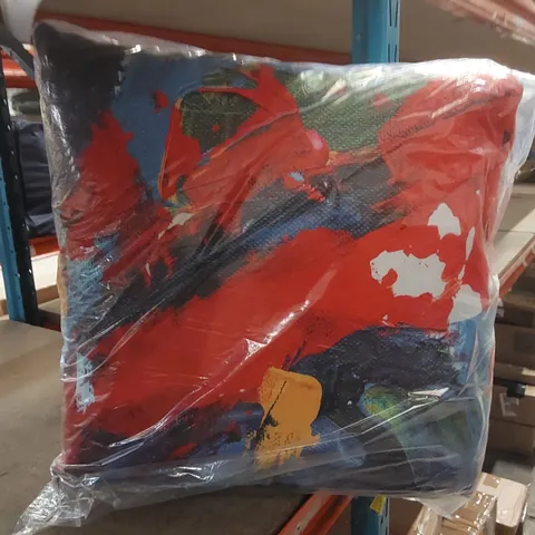 BAGGED ABSTRACT SQUARE THROW CUSHION